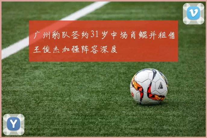 广州豹队签约31岁中场肖鲲并租借王俊杰加强阵容深度